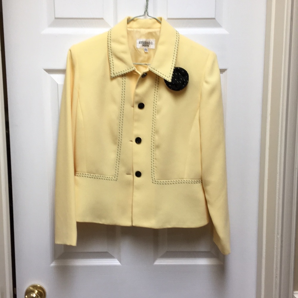 Yellow and Black Blazer
